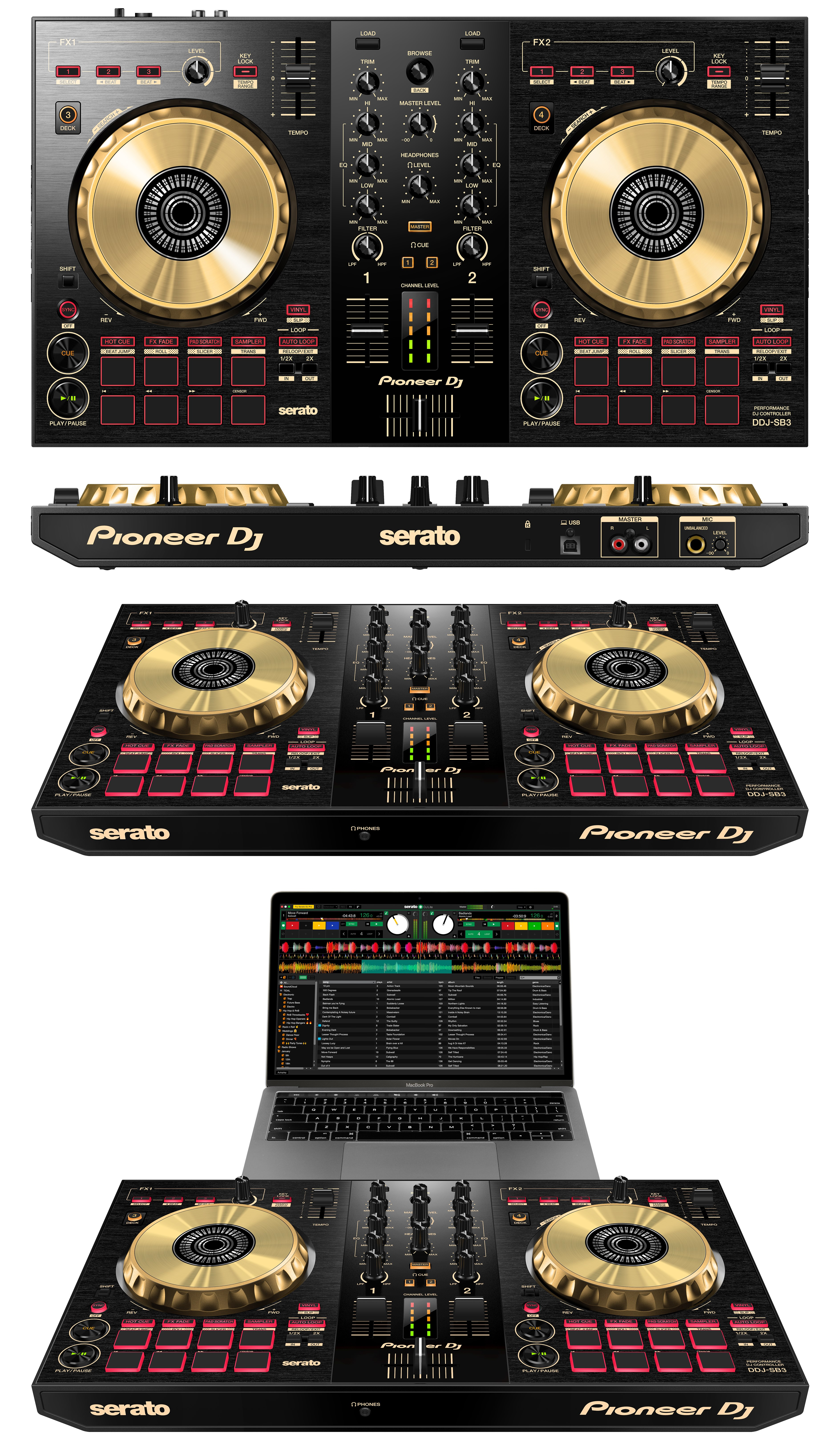 DDJ-SB3-N】最終特価で7,000円引き！限定ゴールド！Pioneer DJのserato ...