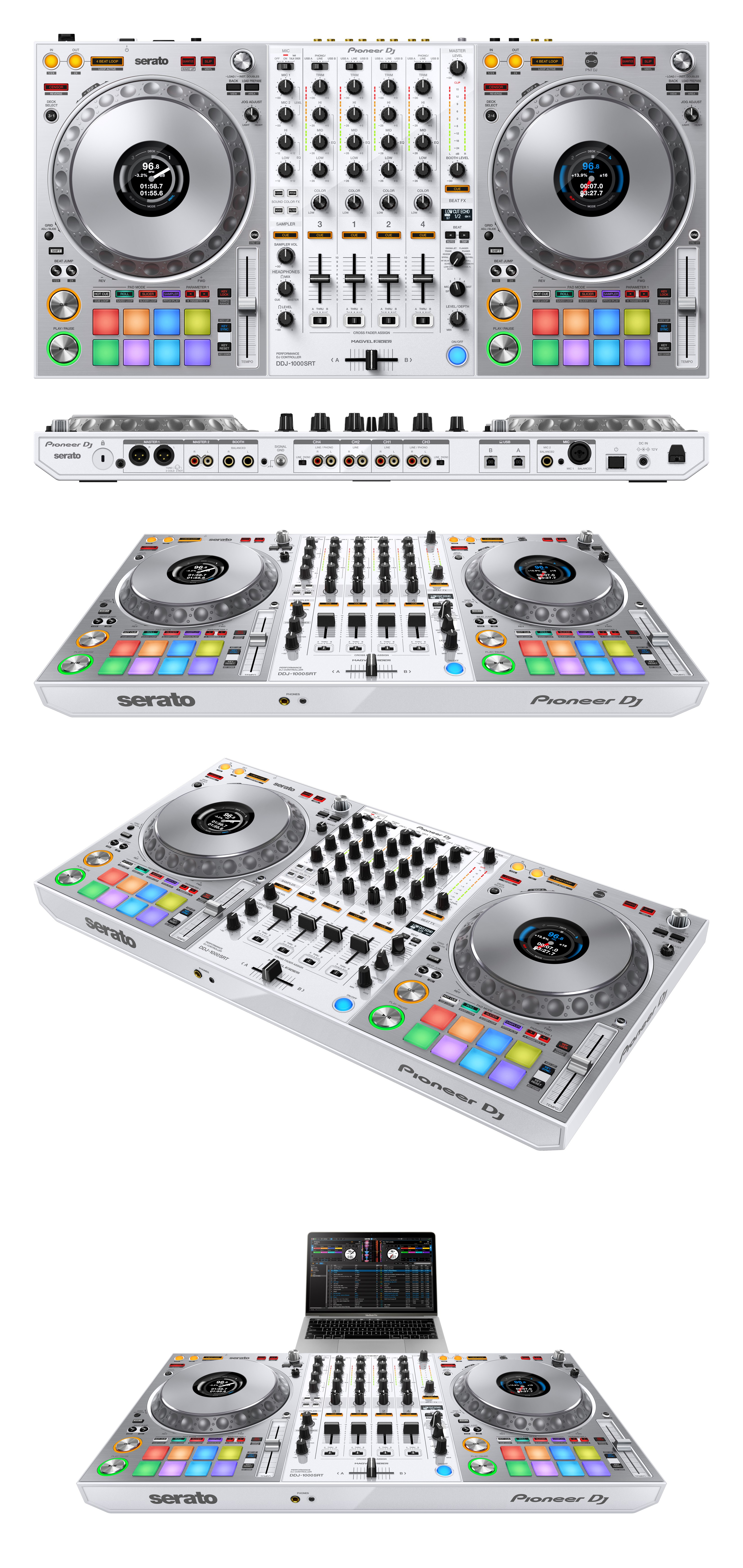 限定ホワイトカラー】Serato DJ Pro専用4chパフォーマンスDJ 