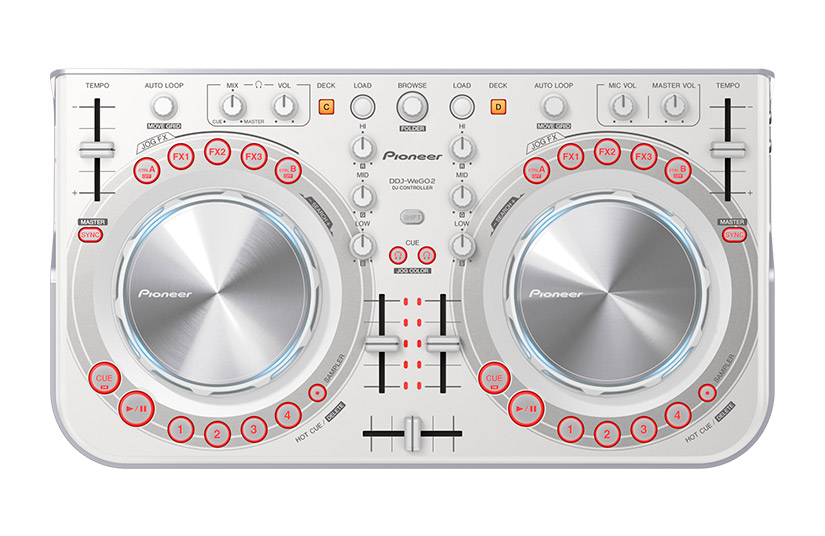 1万円近く値下げしました！】Pioneer/PCDJコントローラー/DDJ-WeGO2-W