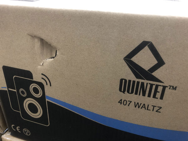 箱ダメージ新品】QUINTET/モニタースピーカー/407WALTZ（2本セット 