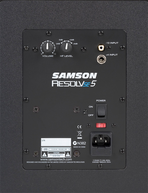 SAMSON (サムソン) スタジオモニター Resolv SE5【1本のみ】 Amazon | SAMSON 「RESOLV SE5」 70W/2way アクティブ・スタジオ