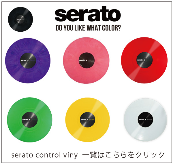 12インチ盤2枚組！Serato DJ Pro/DVS用コントロールバイナル】SERATO