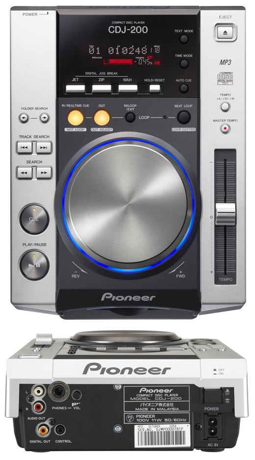中古品】【2台セット】Pioneer/DJプレーヤー/CDJ-200 -DJ機材アナログ 