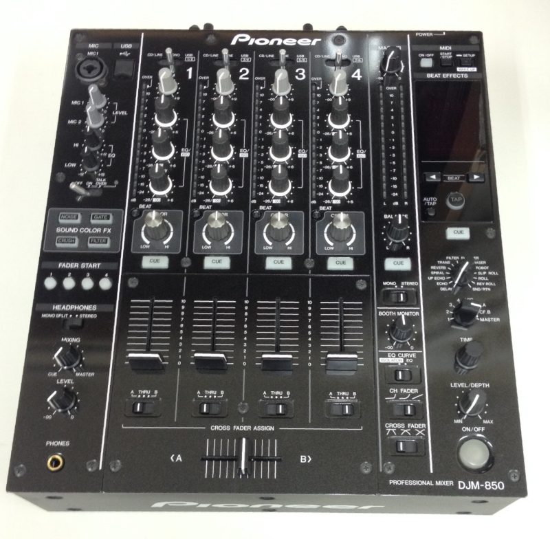 【中古品】Pioneer/DJミキサー/DJM-850(ブラック)の紹介ページです。