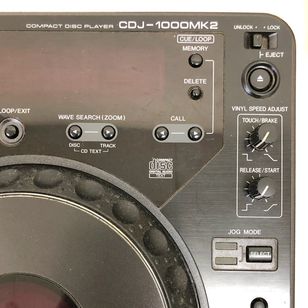 ジャンク品】Pioneer DJ/CDプレーヤー/CDJ-1000MK2 -DJ機材アナログ