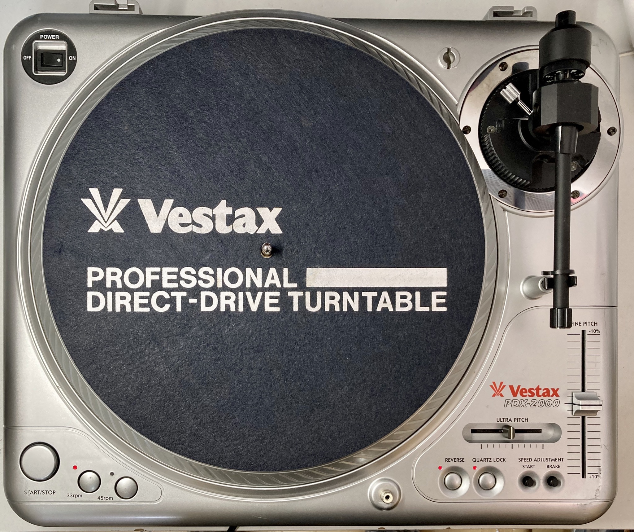【中古品】Vestax/ターンテーブル/PDX-2000 -DJ機材アナログ 