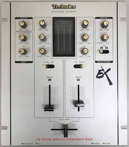中古品】Technics/DJミキサー/SH-EX1200（シルバー） -DJ機材アナログ