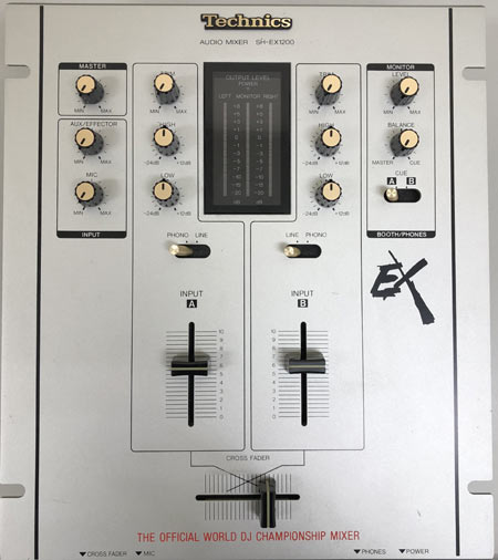 中古品】Technics/DJミキサー/SH-EX1200（シルバー） -DJ機材