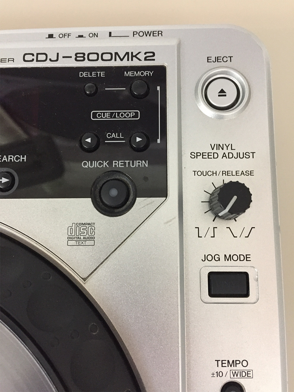 中古品のPioneerCDJ、CDJ-800MK2のご紹介です。