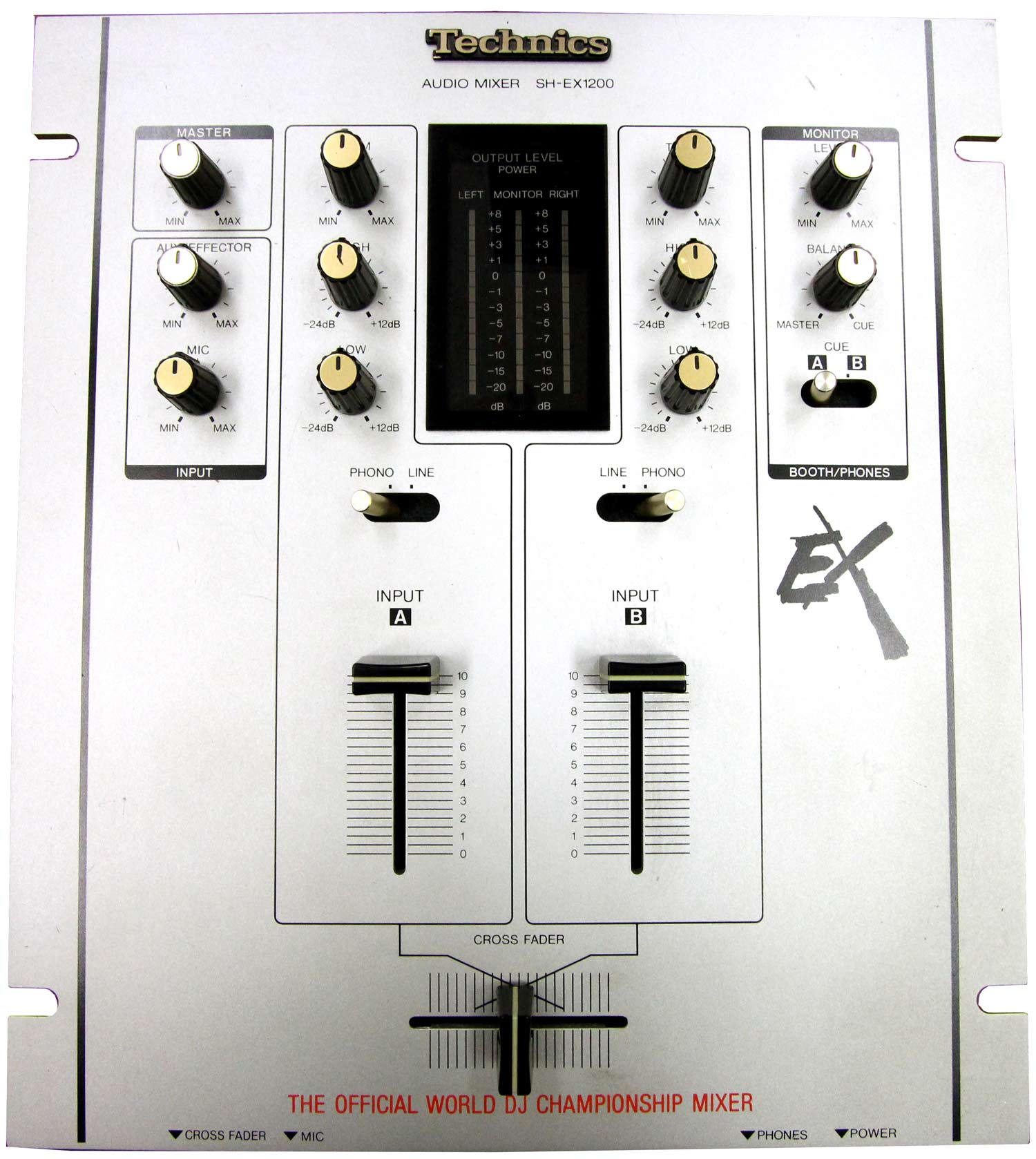 【中古品】Technics/DJミキサー/SH-EX1200 シルバー -DJ機材アナログレコード専門店OTAIRECORD