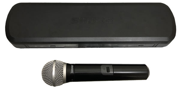 SHURE PG58 ワイヤレスマイク ケース付き