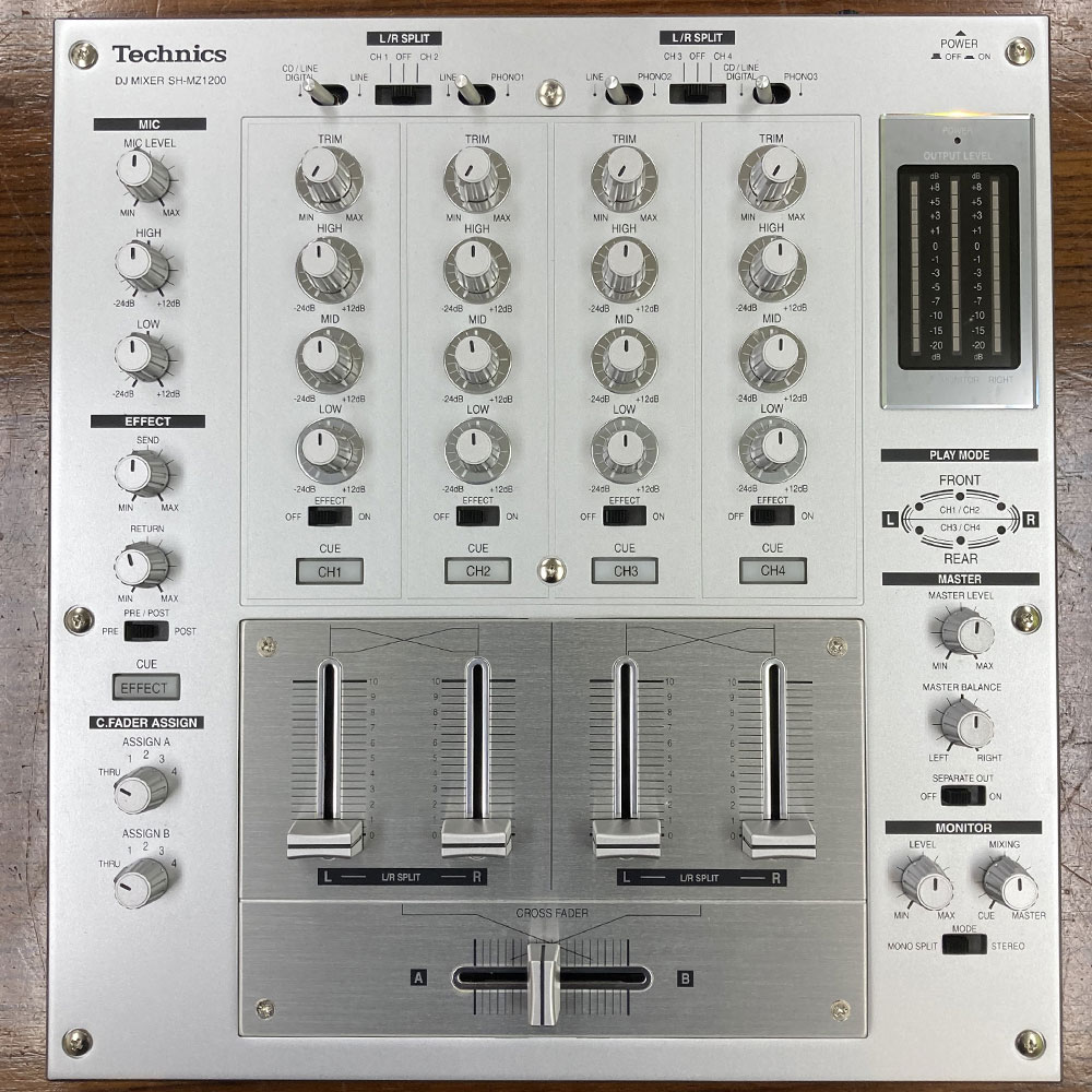 中古美品】Technics/DJミキサー/SH-MZ1200 -DJ機材アナログレコード