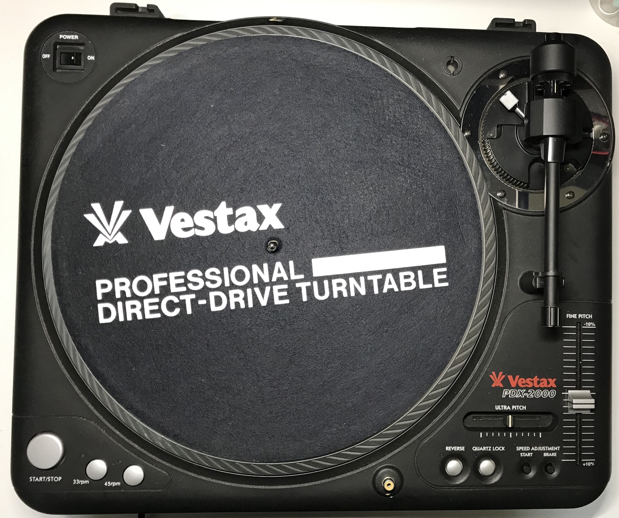 【中古品】Vestax/ターンテーブル/PDX-2000(ブラック) -DJ機材