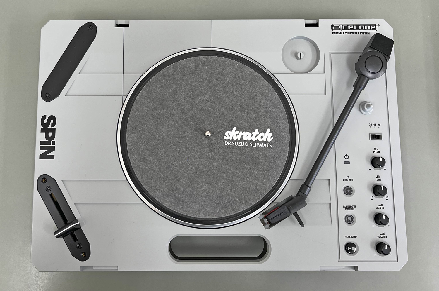 Reloop Spin & Dr.suzuki スリップマットSKRATCH 中古品】RELOOP - SPIN(☆Dr.suzukiスリップマットSKRATCH