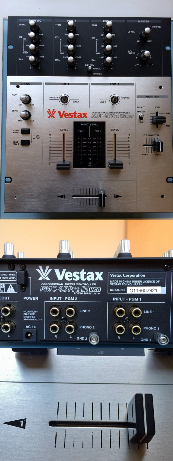 Vestax DJミキサー PMC-05PRO3 VCAリターン機能搭載(品