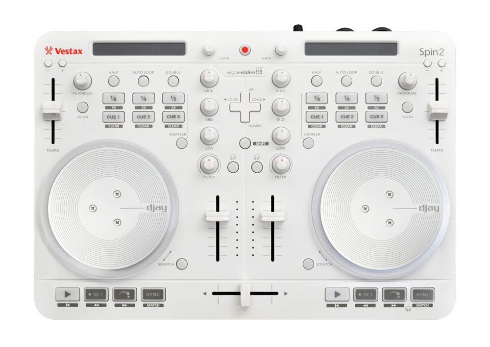 Vestax SPIN2 White 拡大写真