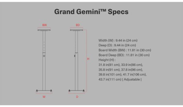 Wavebone/スピーカースタンド/Grand Gemini Speaker Stand
