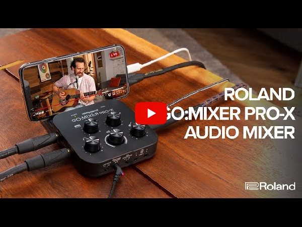 Rolandの配信用コンパクトミキサーGO:MIXER PRO-Xをご紹介いたします。
