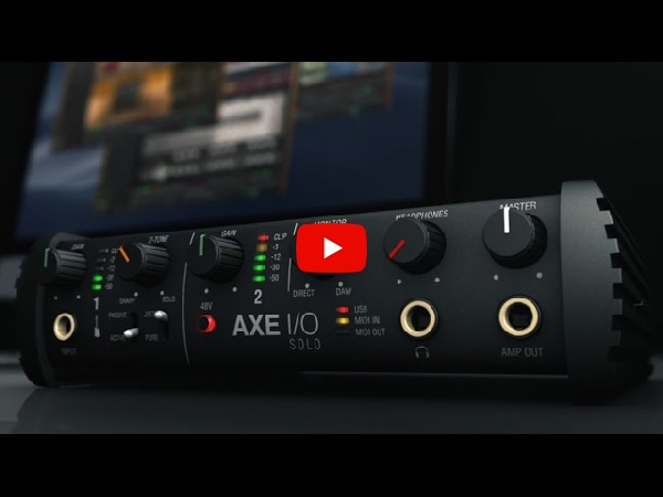 IK Multimediaのオーディオインターフェース、AXE I/O SOLOのご紹介です。