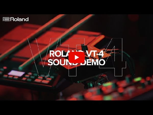 ROLANDのボイスエフェクター、VT-4のご紹介ページです。